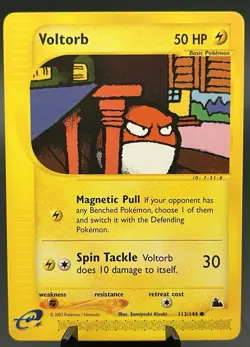 Pokemon TCG 2003 Skyridge Voltorb 113/144 Common WOTC Era NM - Image 1