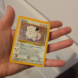 Pokemon Card Clefairy 5/102 Base Set Holo Rare WOTC LP NM Great Condition TCG - Image 2