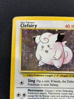 Pokemon TCG Clefairy Holo Unlimited Rare Card Base Set 5/102 - Image 2