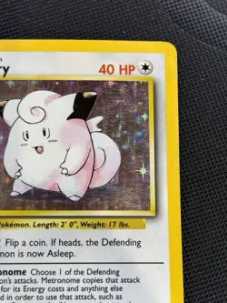 Pokemon TCG Clefairy Holo Unlimited Rare Card Base Set 5/102 - Image 3