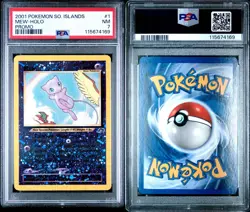 PSA 7 2001 POKEMON SOUTHERN ISLANDS PROMO #1 MEW-HOLO POKEMON TCG NM - Image 3