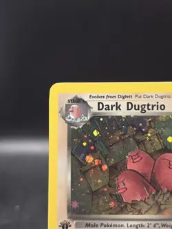 Pokemon TCG Dark Dugtrio 6/82 Team Rocket 1st Edition Holo Rare NM - Image 2