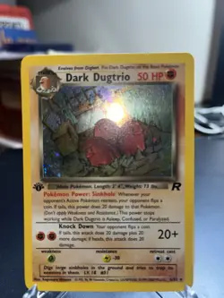 Pokemon TCG Dark Dugtrio Holo Rare 1st Edition 6/82 Team Rocket NM - Image 5