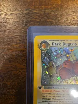 Pokemon TCG Dark Dugtrio Holo Rare 1st Edition 6/82 Team Rocket NM Swirl - Image 4
