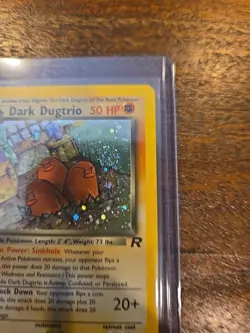 Pokemon TCG Dark Dugtrio Holo Rare 1st Edition 6/82 Team Rocket NM Swirl - Image 5