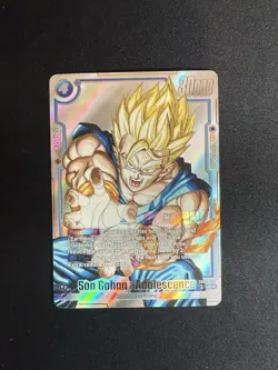 Son Gohan : Adolescence SB02-026 Alternate Art Manga Booster 02 Dragon Ball Card - Image 1