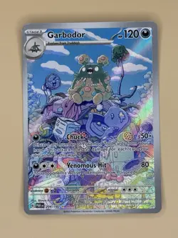 Garbodor #204/182 Pokemon: Paradox Rift Illustration Rare - Near Mint - Image 1