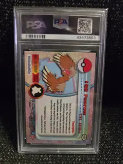 PSA 10 2000 Pokemon Game Topps Chrome TV Fearow Rare Base Set Series 1 GEM MINT - Image 2