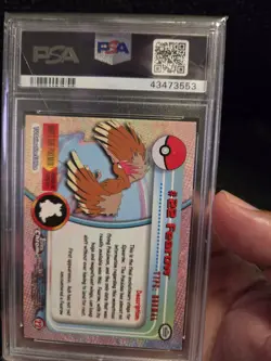PSA 10 2000 Pokemon Game Topps Chrome TV Fearow Rare Base Set Series 1 GEM MINT - Image 4