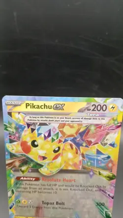 Pikachu ex 57/191 Double Rare Pokemon TCG SV08: Surging Sparks NM - Image 2