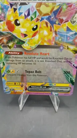 Pikachu ex 57/191 Double Rare Pokemon TCG SV08: Surging Sparks NM - Image 3