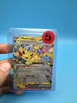 Pikachu EX 57/191 Pokemon TCG Scarlet & Violet Surging Sparks Double Rare NM - Image 1
