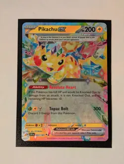 Pikachu ex 57/191 - Double Rare - Pokemon TCG SV08: Surging Sparks - Near Mint - Image 1