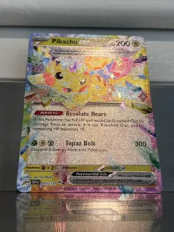 Pikachu EX 57/191 Surging Sparks Double Rare Holo Pokemon TCG NM/LP - Image 2