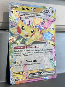 Pikachu EX 57/191 Surging Sparks Double Rare Holo Pokemon TCG NM/LP - Image 3