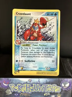 Pokemon Card Crawdaunt 3/97 Holo Rare EX Dragon Light Played - Image 1