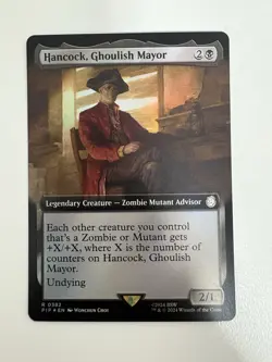 Hancock Ghoulish Mayor Foil Borderless MTG Magic the Gathering Card NM Mint PIP - Image 1
