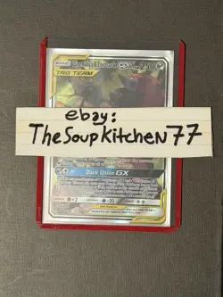 Greninja & Zoroark GX Alternate Full Art 201 214 Unbroken Bonds Pokemon Card M - Image 3