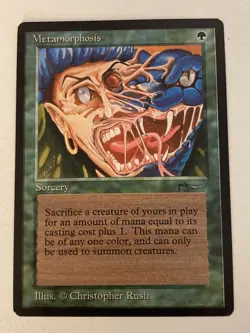 Magic the Gathering MTG Arabian Nights Metamorphosis LP (Beta Bob) - Image 1