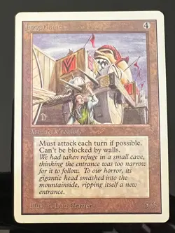 Magic the Gathering MTG Unlimited Juggernaut LP- (Beta Bob) - Image 1