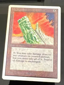 Magic the Gathering MTG Unlimited Jade Monolith NM- (Beta Bob) - Image 1
