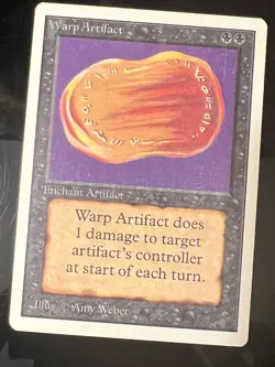 Magic the Gathering MTG Unlimited Warp Artifact NM (Beta Bob) - Image 1