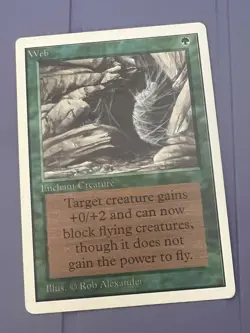 Magic the Gathering MTG Unlimited Web LP (Beta Bob) - Image 1