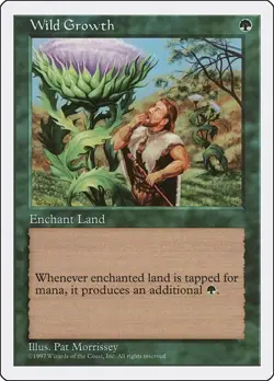 Wild Growth MTG NM - Fifth Edition - Image 1