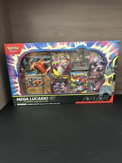 Pokemon TCG Mega Lucario ex Premium Figure Collection Box Factory Sealed - Image 1