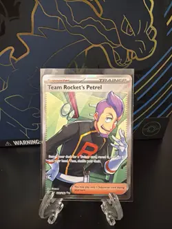 Team Rocket’s Petrel 226/182 Full Art Trainer Secret Rare Pokemon Card NM - Image 1
