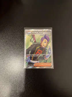 Team Rocket’s Petrel 226/182 Full Art Trainer Secret Rare Pokemon Card NM - Image 2