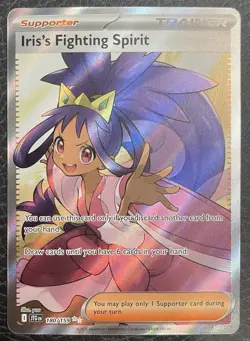 Iris's Fighting Spirit 180/159 Journey Together Ultra Rare Full Art Pokemon - Image 1