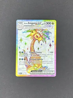 Pokemon TCG Alolan Exeggutor ex 225/191 Sv08: Surging Sparks Holo - Image 1