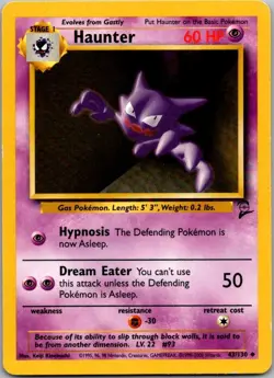 Base Set 2 #043/130 Haunter Pokemon Moderately Played - Image 1