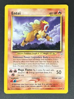 Pokemon TCG Entei Neo Revelation Non Holo Rare 17/64 - Image 1