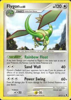 Flygon 5/111 (DPPt Rising Rivals) Rare Deck Exclusives Pokemon Card LP - Image 1