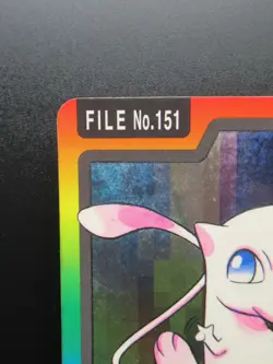 Mew FILE No.151 Holo Pokemon Carddass Japanese 1997 BANDAI F/S Nintendo - Image 2