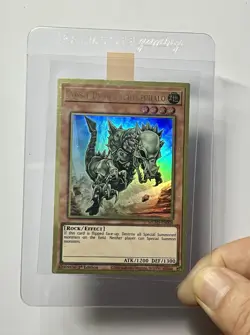 Fossil Dyna Pachycephalo MGED-EN008 (NM) Premium Gold Rare 1st Edition YuGiOh! - Image 3