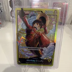 Monkey.D.Luffy ST29-001 5000 Power Holo Bandai One Piece CCG Leader Card - Image 1