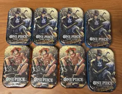 One Piece Tin Pack Set Vol 2 Set of 8 | TS-02 OP-13 | Sealed Bandai Ships Fast - Image 1