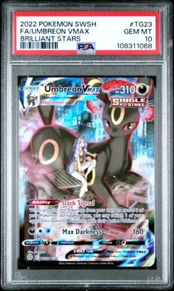 PSA 10 Umbreon VMAX Brilliant Stars TG23/TG30 GEM MINT Graded Pokemon Card - Image 1