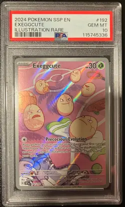 2024 POKEMON SSP EN-SURGING SPARKS ILLUSTRATION RARE #192 EXEGGCUTE PSA 10 - Image 1