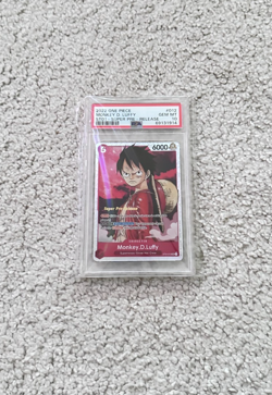 2022 One Piece ST01-012 - Monkey D. Luffy Super Pre-Release PSA 10 Gem Mint - Image 1