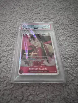 2022 One Piece ST01-012 - Monkey D. Luffy Super Pre-Release PSA 10 Gem Mint - Image 3