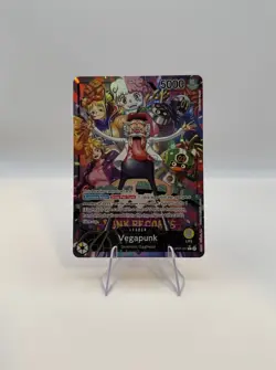 One Piece TCG Vegapunk OP07-097 Vegapunk Leader Alt Art - Image 1
