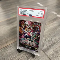 2024 ONE PIECE OP07-500 YEARS IN THE FUTURE ALTERNATE ART #097 VEGAPUNK PSA 10 - Image 3