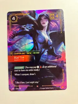 Kaisa Card Champion Rare 039/298 Kai'Sa Survivor Riftbound Foil English - Image 2