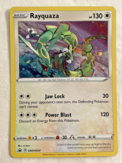 1x Rayquaza SWSH029 SWSH: Sword & Shield Promo Cards Holo Pokemon Card LP/NM - Image 1