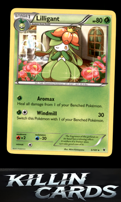 Lilligant 5/101 Pokemon Rare Noble Victories Card NM - Image 1
