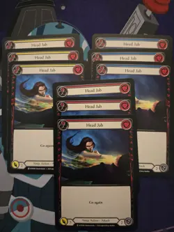 9 Card Playset Head Jab Red/Yellow/Blue Flesh and Blood WTRU - Image 1